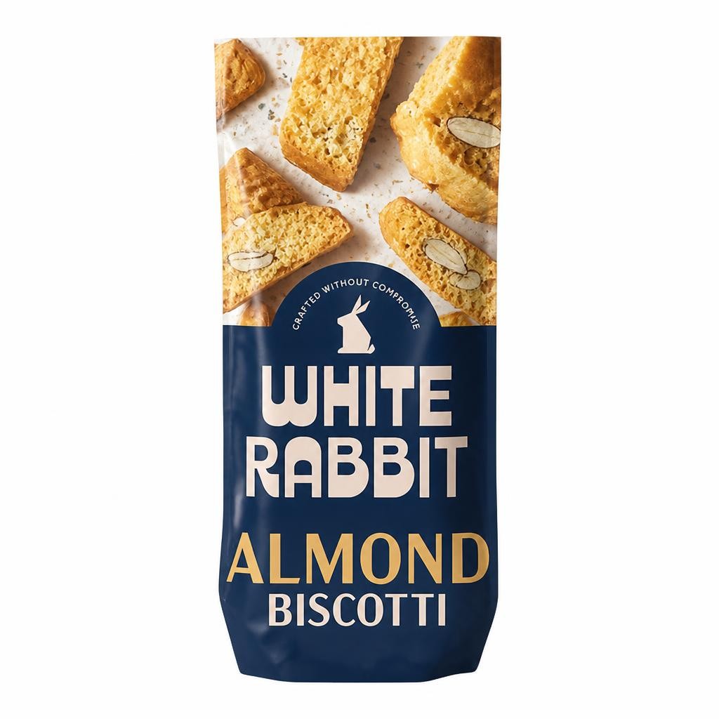 White Rabbit Gluten Free Italian Almond Biscotti 150g