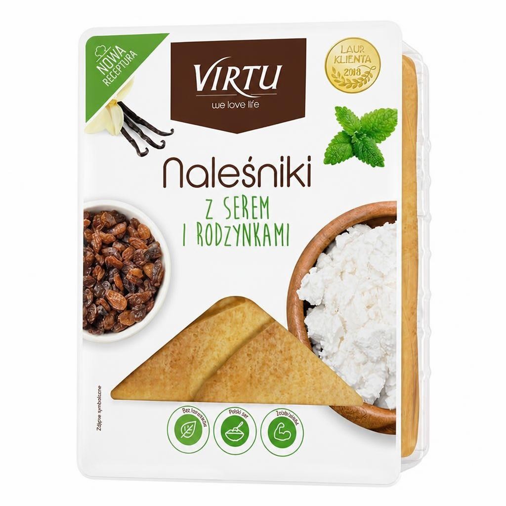Virtu Pancakes with Cottage Cheese & Raisins 400g