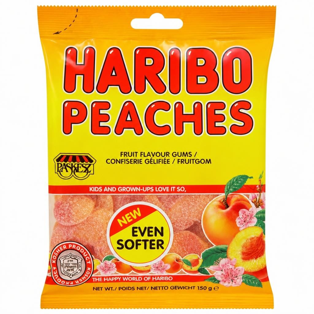 Haribo Peaches Sweets Bag 150g