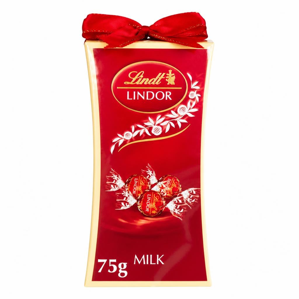 Lindt Lindor Milk Chocolate Bow Gift Box 75g