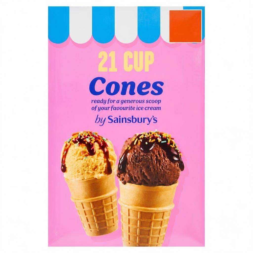 Sainsbury's Cup Cones x21