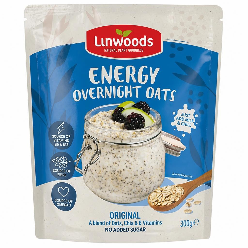 Linwoods Original Energy Overnight Oats 300g