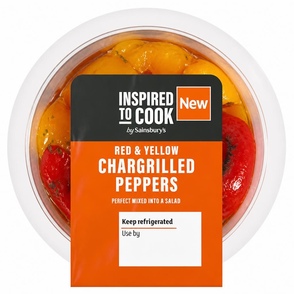 Sainsbury's Red & Yellow Chargrilled Peppers, Inspired to Cook 115g