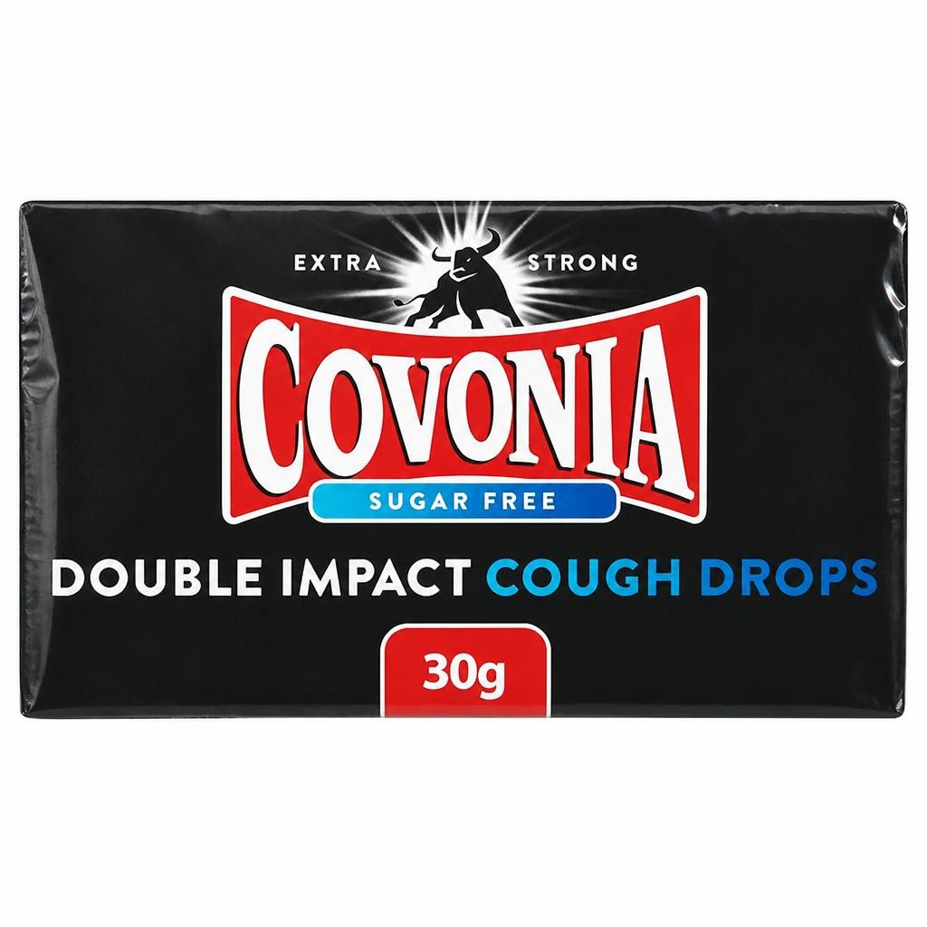 Covonia Sugar Free Double Impact Cough Drops 30g