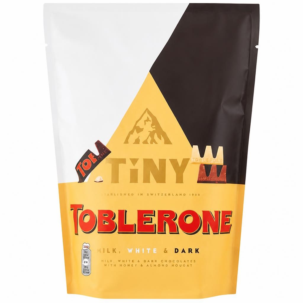 Toblerone Tinys Milk, White & Dark Chocolate Pouch 280g