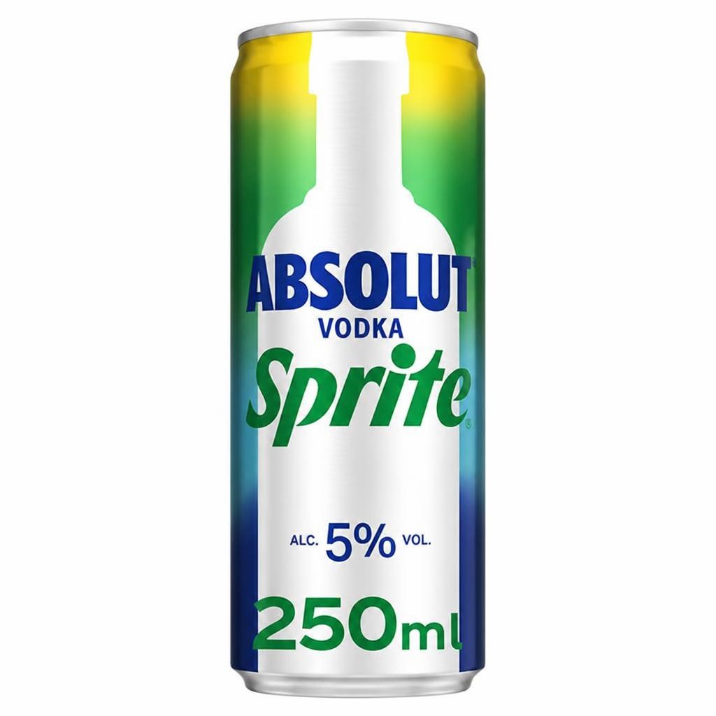 Absolut Vodka & Sprite 250ml