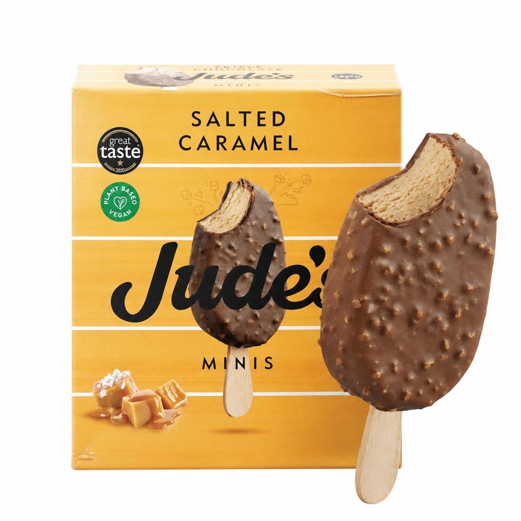 Jude's Vegan Minis Salted Caramel 6x50ml