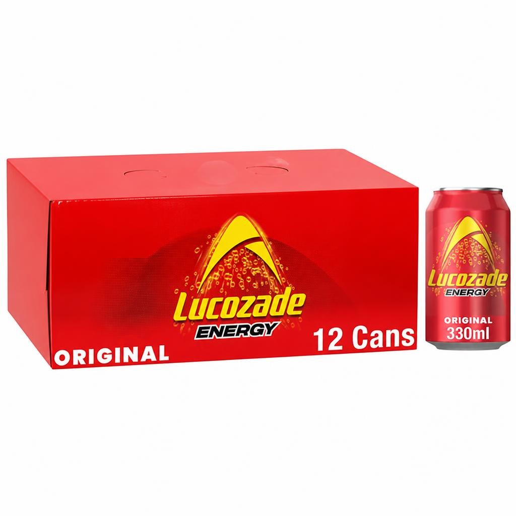 Lucozade Energy Drink Original Cans 12x330ml