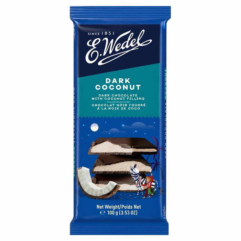 Wedel Dark Chocolate With Coconut 100g