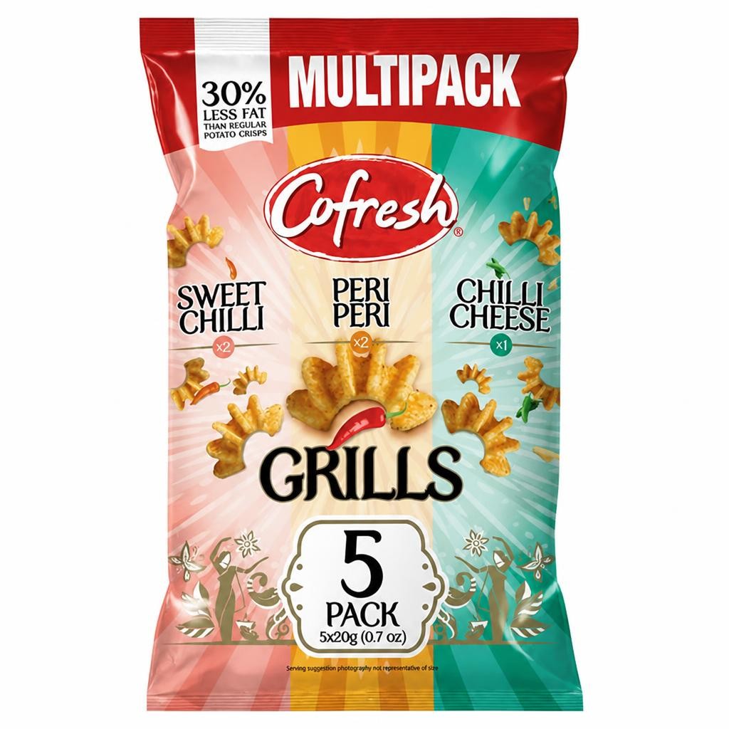 Cofresh Potato Grills Snack Multipack 5x20g