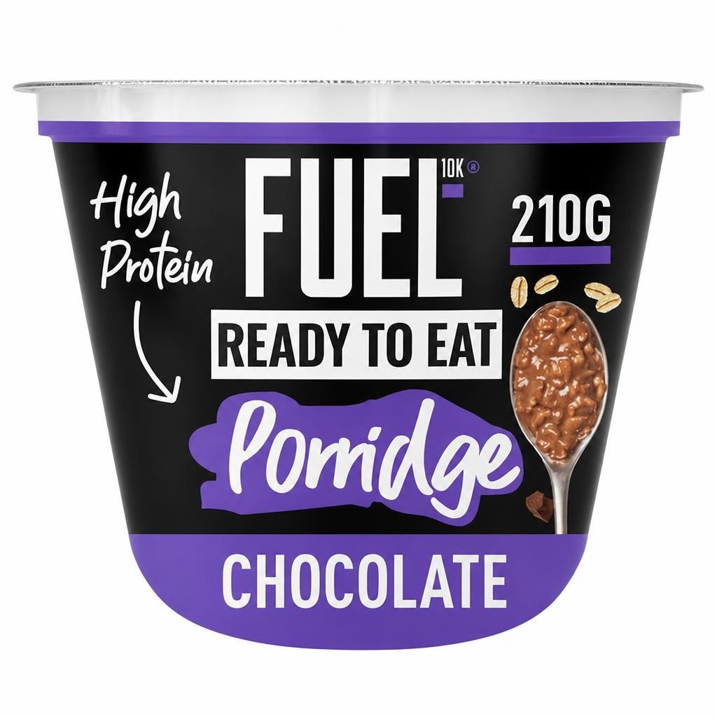 FUEL10K Ready to Eat Protein Porridge Oat Cereal Pot Chocolate 210g