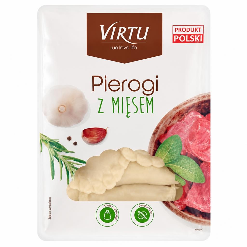 Virtu Pierogi Z Miesem 400g