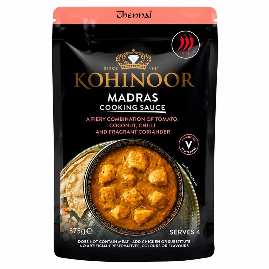 Kohinoor Madras Cooking Sauce 375g