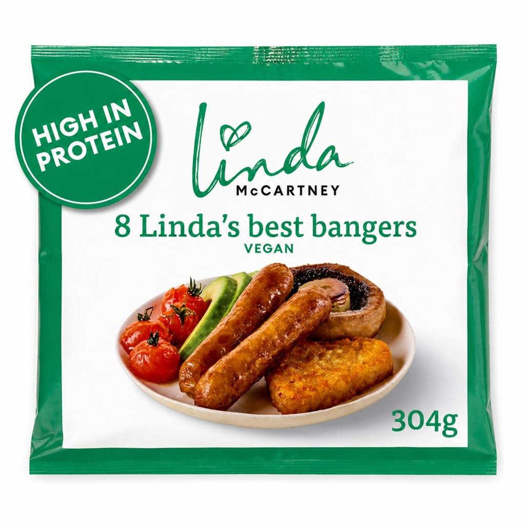 Linda McCartney Linda's Best Bangers Vegan x8 304g