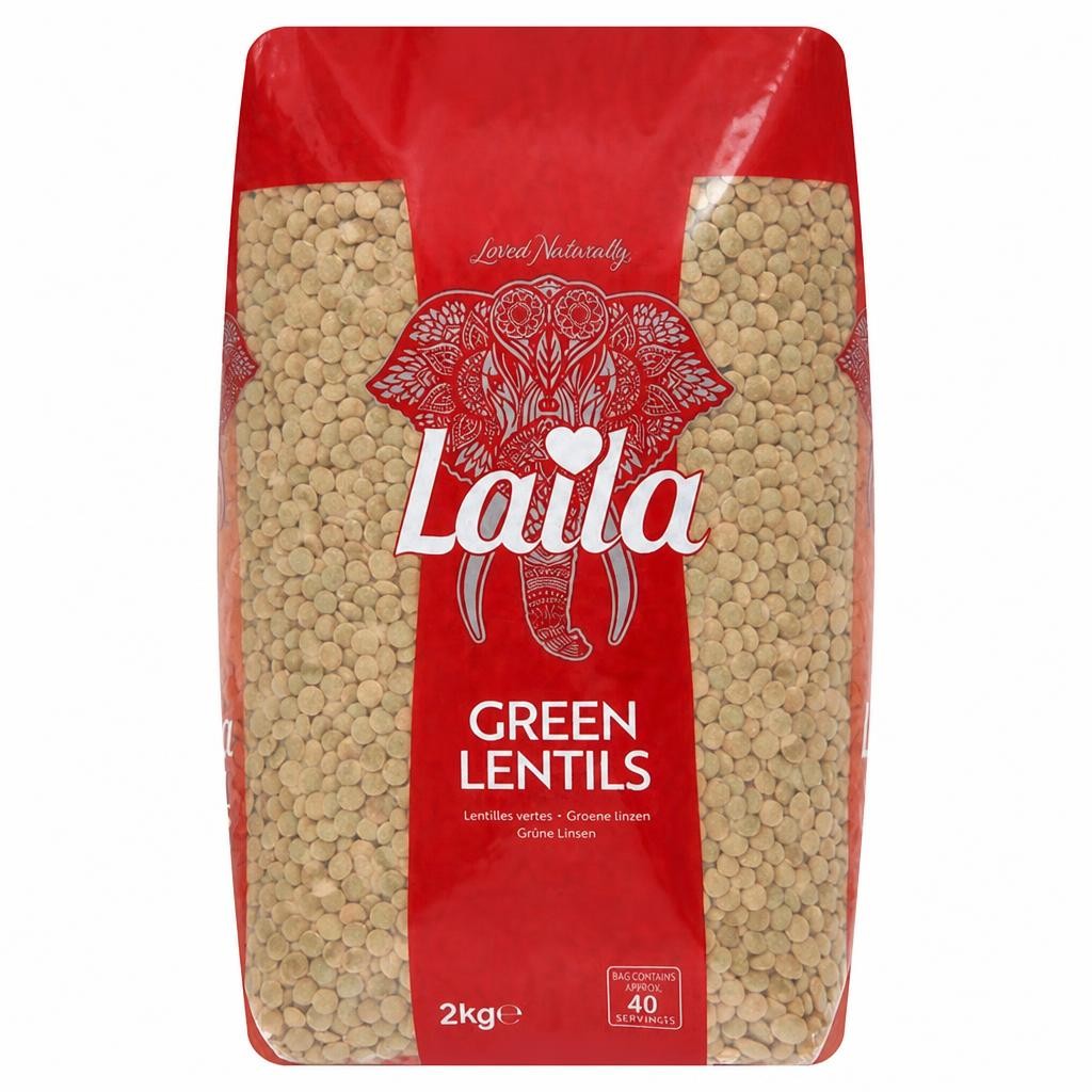 Laila Green Lentils 2kg