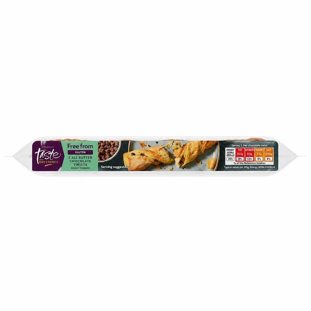 Sainsbury's Free From All Butter Chocolate Twists, Taste the Difference x2 140g