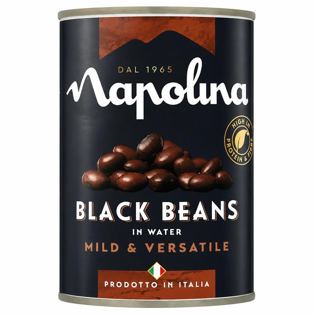 Napolina Black Beans in Water 400g
