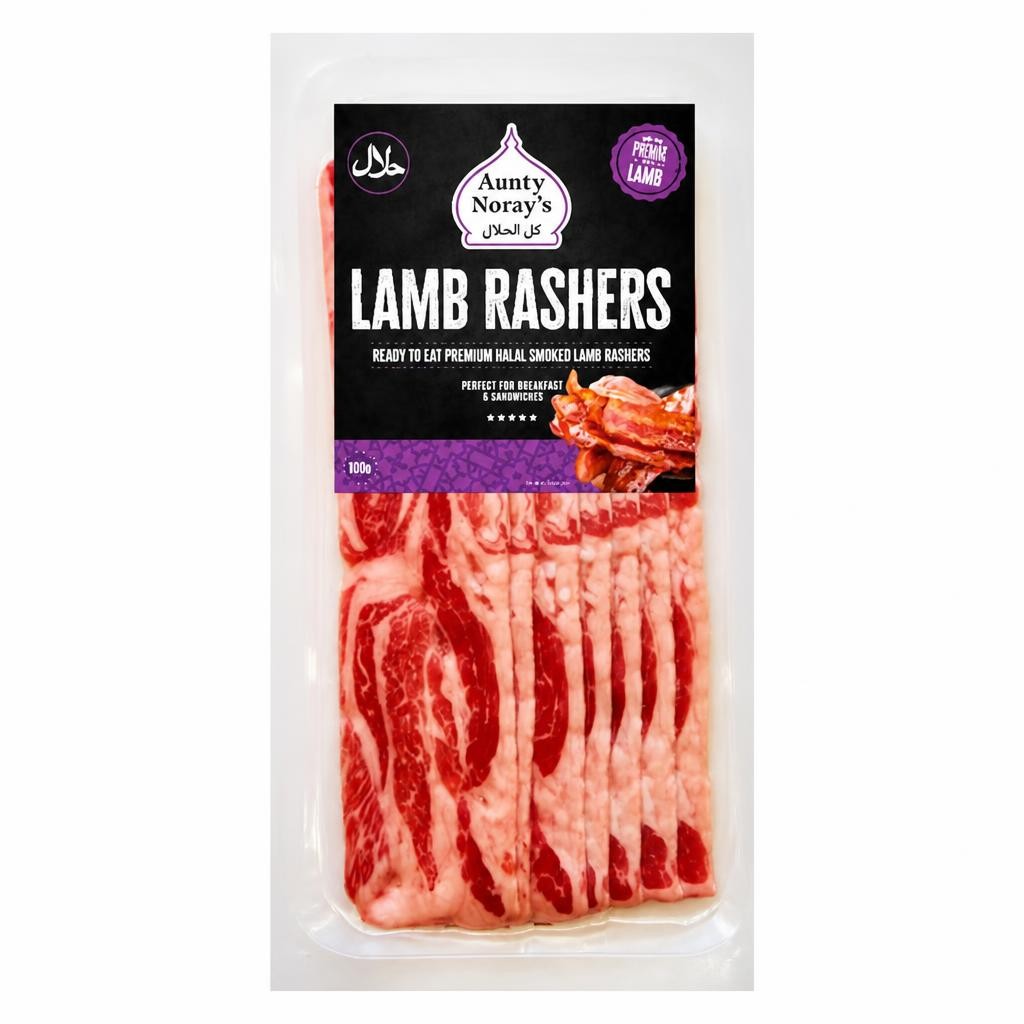 Aunty Noray's Lamb Rashers 100g