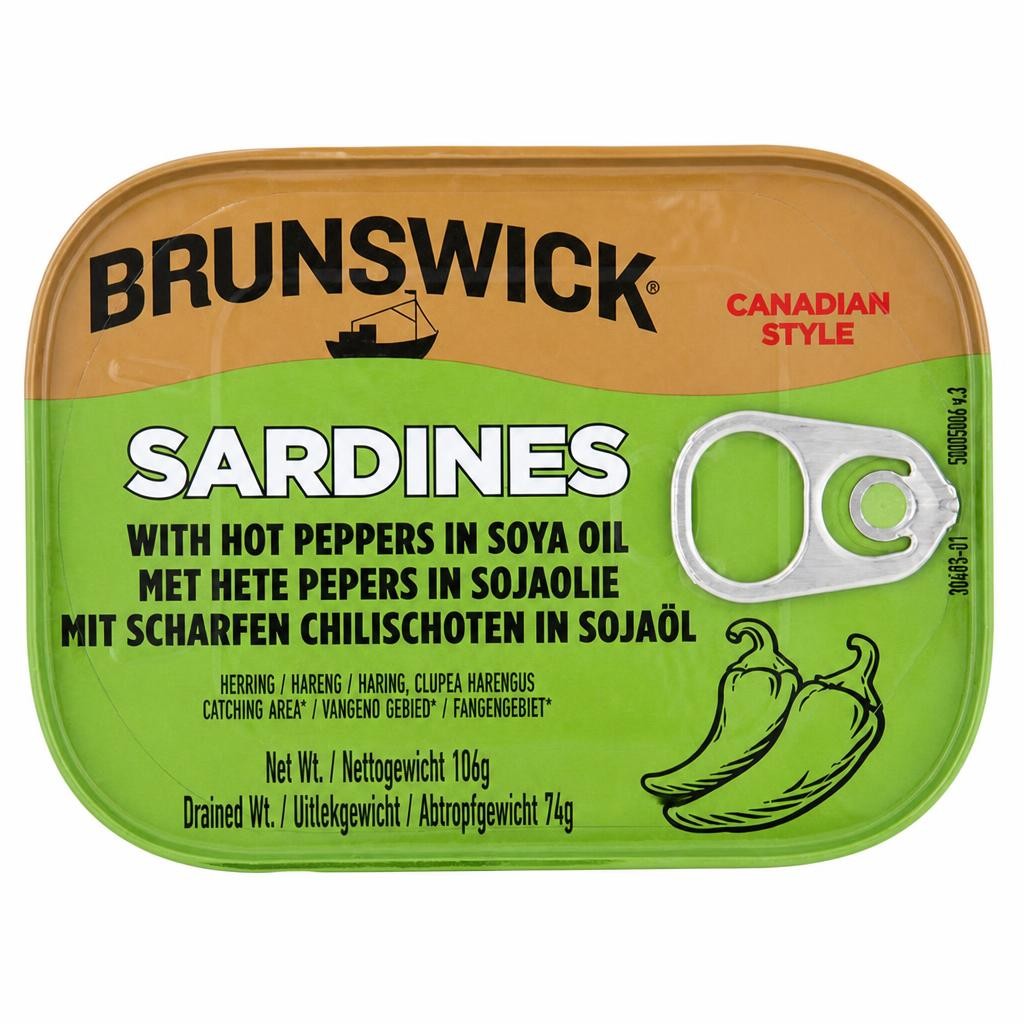 Brunswick Sardines with Hot Peppers 106g
