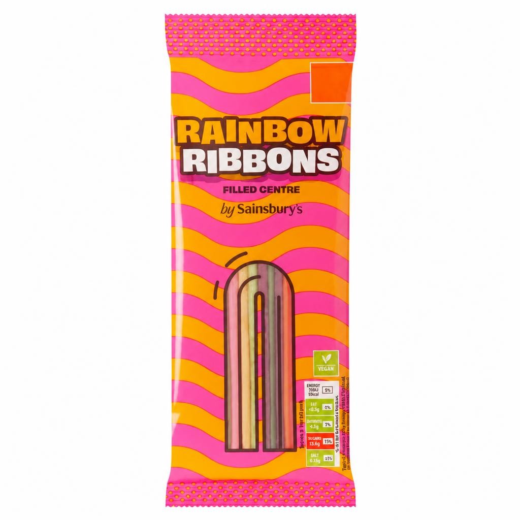 Sainsbury's Rainbow Ribbons 70g