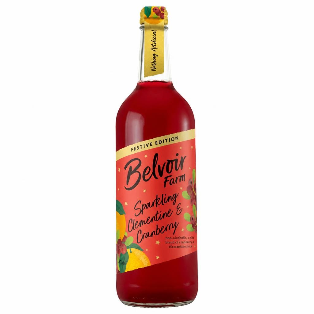 Belvoir Farm Sparkling Clementine & Cranberry 750ml