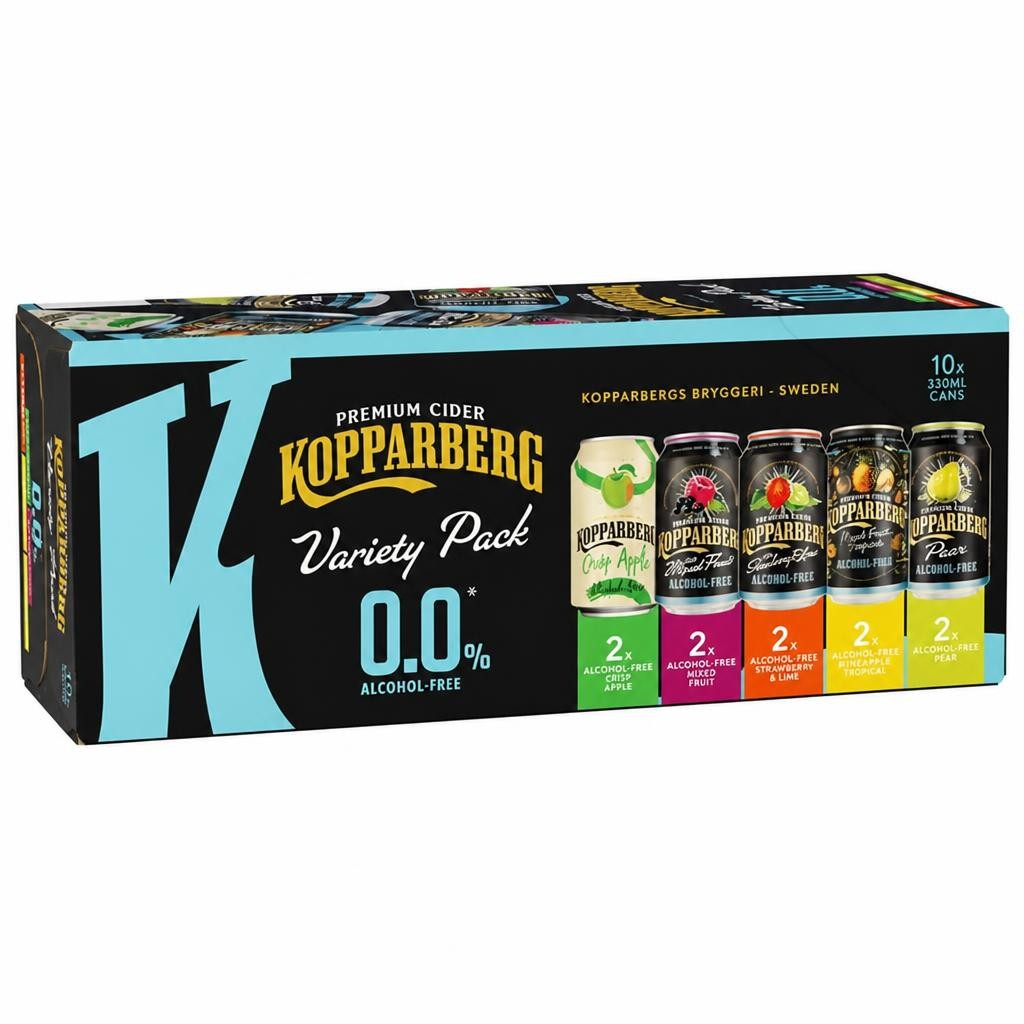 Kopparberg 0.0% Alcohol Free Cider Variety Pack 10 x 330ml