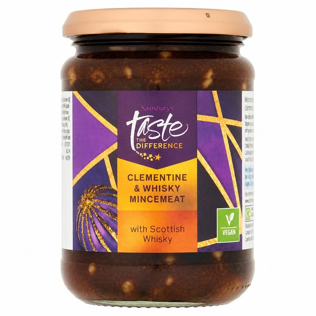 Sainsbury's Clementine & Whisky Mincemeat with Scottish Whisky, Taste the Difference 411g