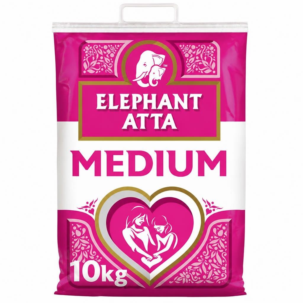 Elephant Atta 10kg Medium Chapatti Flour
