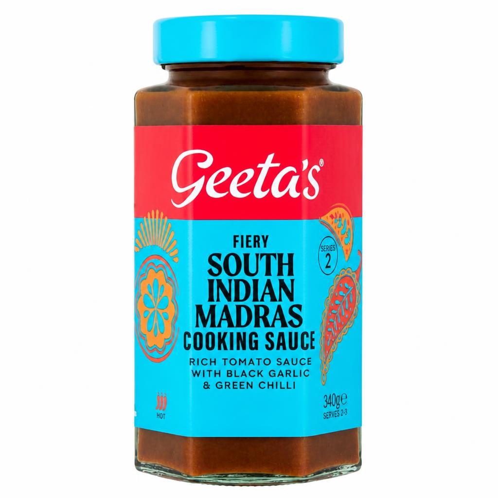 Geeta's 340g Fiery South Indian Madras Cooking Sauce