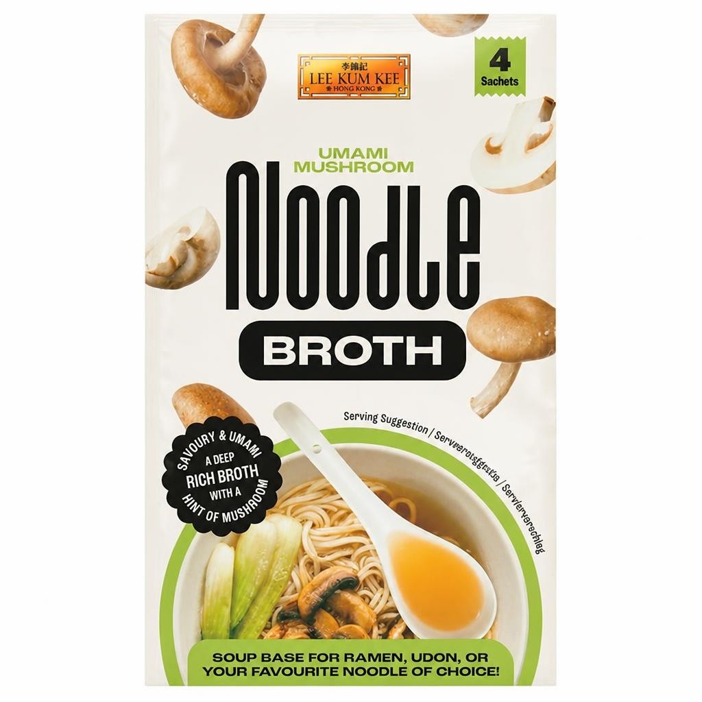 Lee Kum Kee Umami Mushroom Noodle Broth 4 x 35g