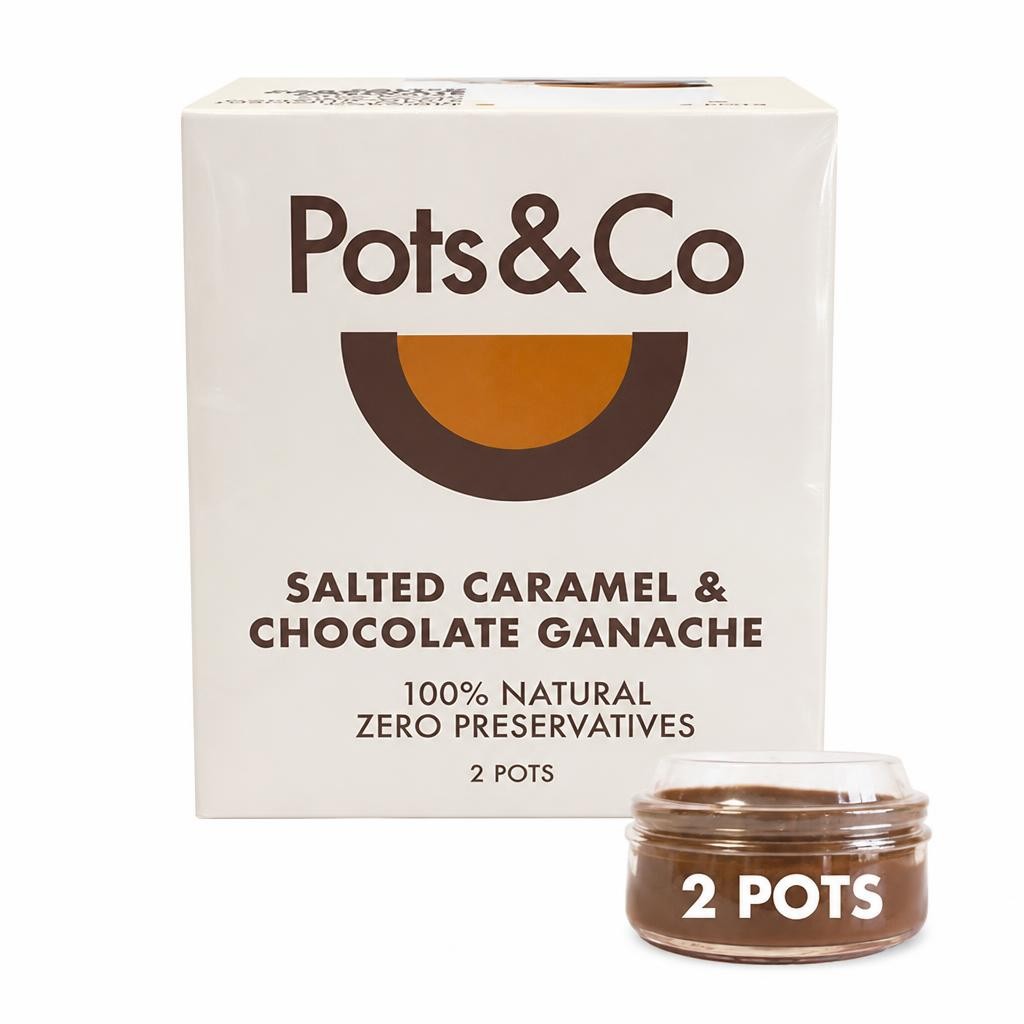 Pots & Co Salted Caramel & Chocolate Ganache 2 x 82g