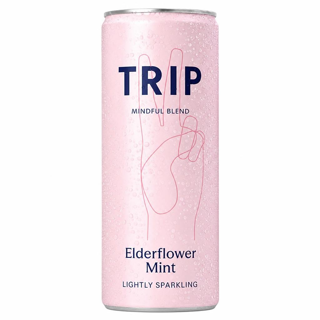 TRIP 250ml Elderflower Mint Sparkling Drink
