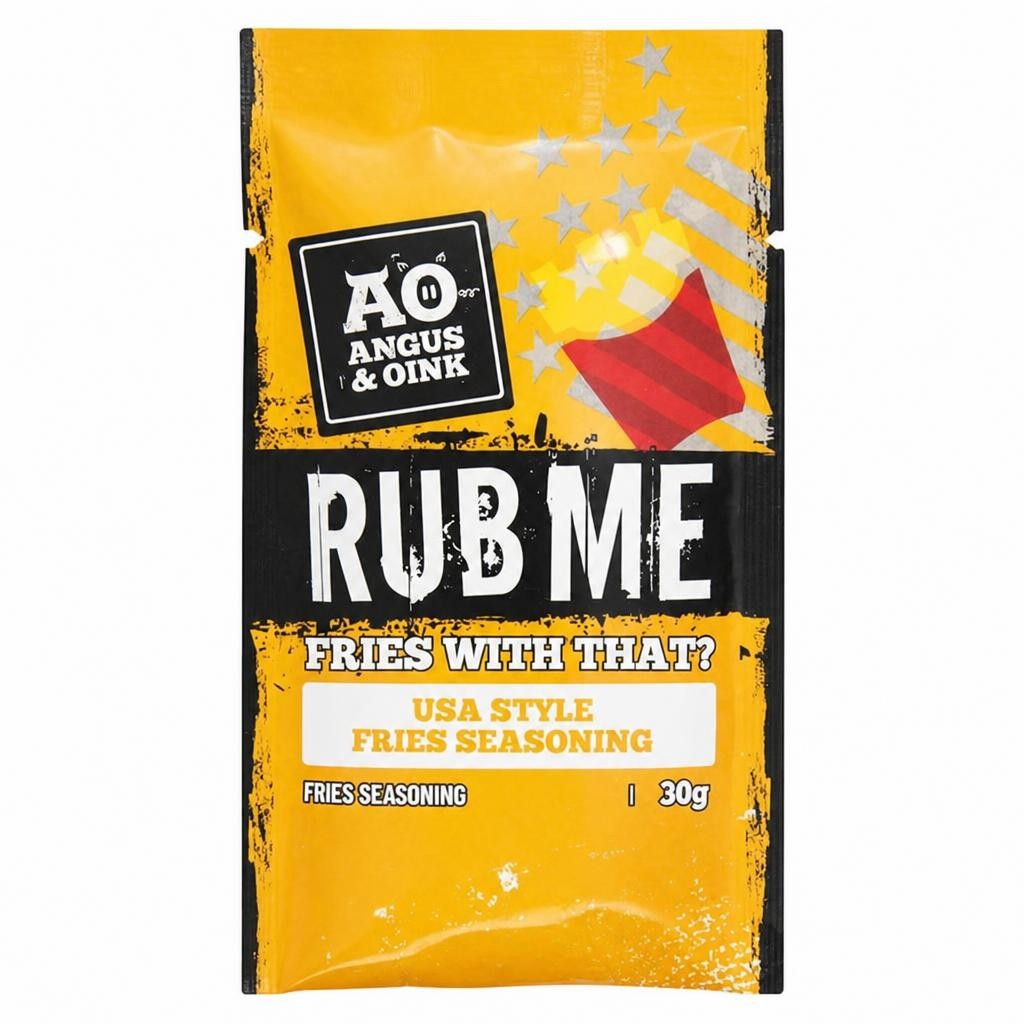 Angus & Oink Rub Me USA Style Fries Seasoning Fries Seasoning 30g