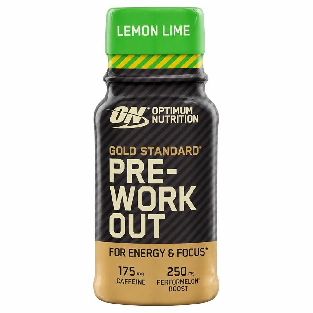Optimum Nutrition Gold Standard Pre Workout Energy Shot Lemon Lime Flavour single serve 60ml