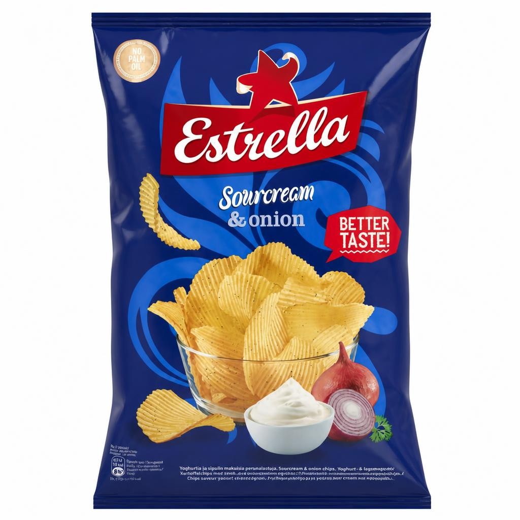 Estrella Sourcream & Onion 130g