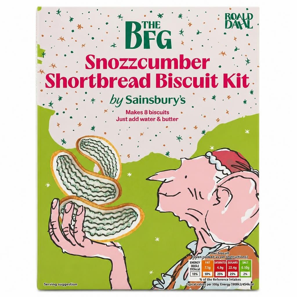Sainsbury's the BFG Snozzcumber Shortbread Biscuit Kit 279g
