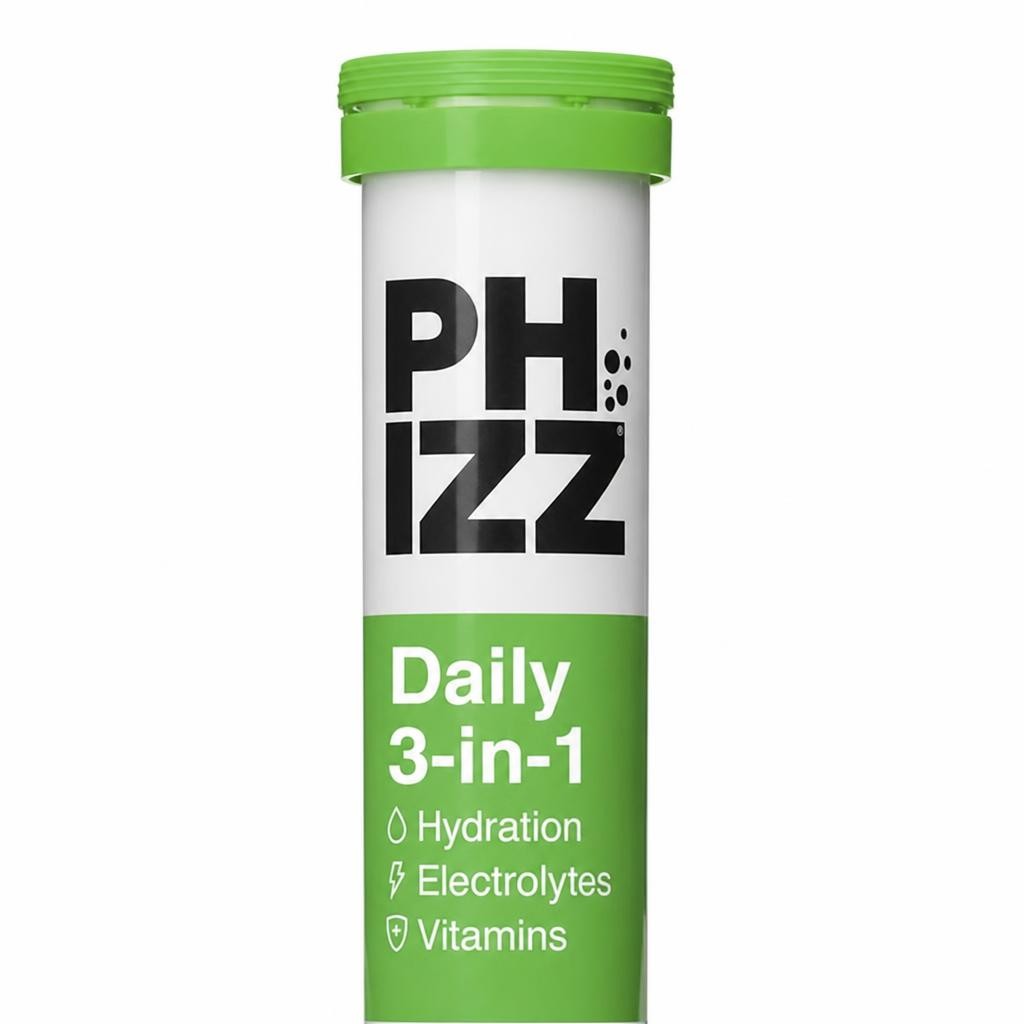 Phizz Daily 3-in-1 Hydration, Electrolytes & Vitamins Effervescent Tablets Mango x20 Tablets