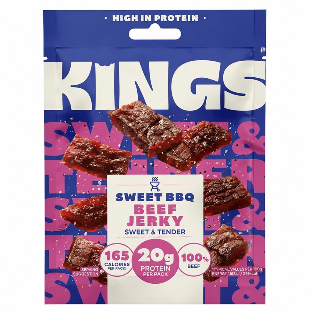 Kings BBQ Flavour Beef Jerky 60g