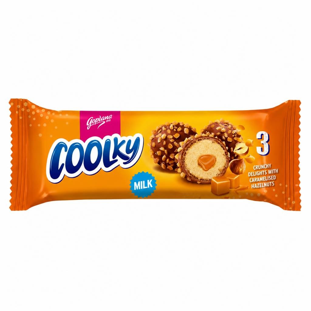 Goplana Coolky Milk 3 Crunchy Delights with Caramelised Hazelnuts 35g