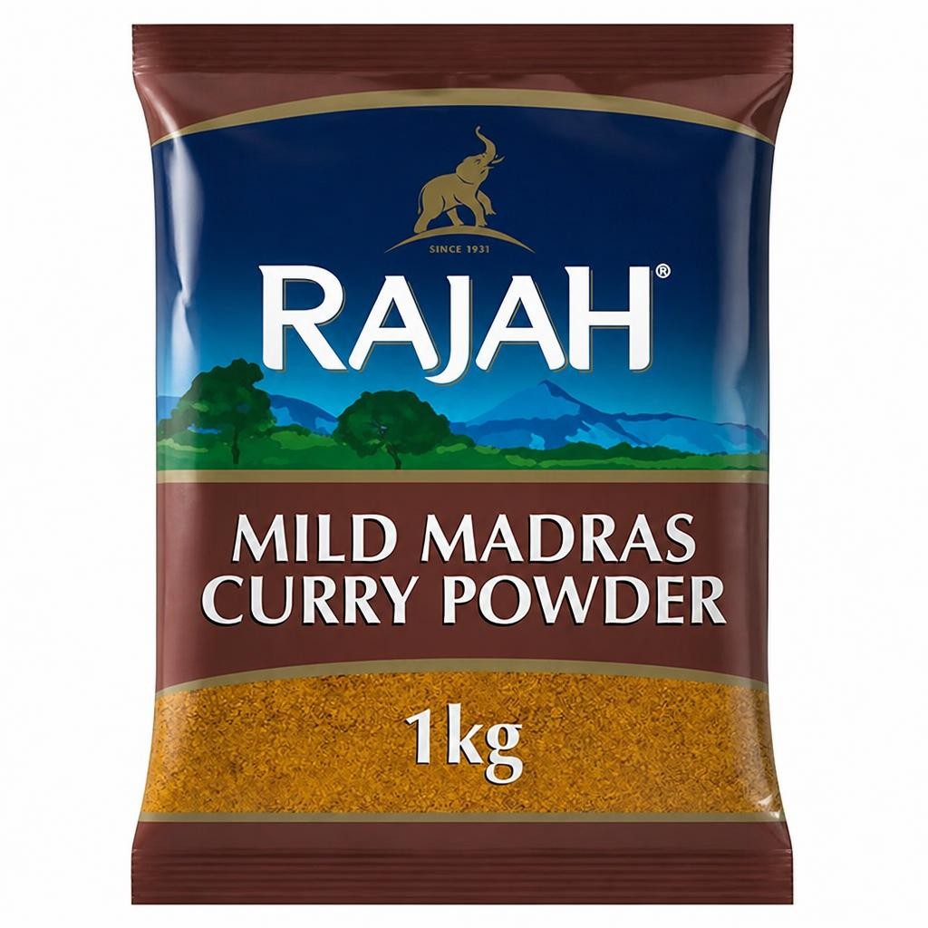 Rajah 1kg Mild Madras Spice Blend Curry Powder