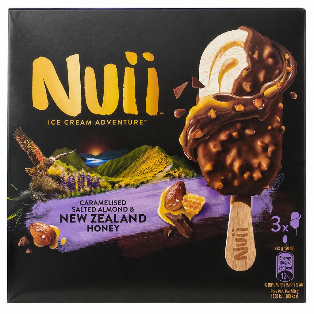 Nuii Caramelised Salted Almond & New Zealand Honey 204g