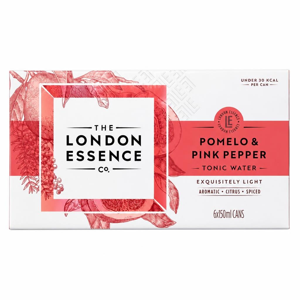 The London Essence Co. Pomelo & Pink Pepper Tonic Water 6 x 150ml