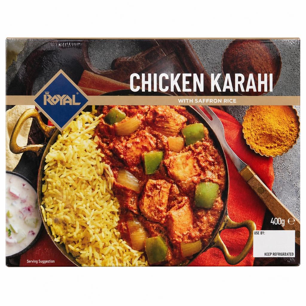 Royal Chicken Karahi with Saffron Rice 400g