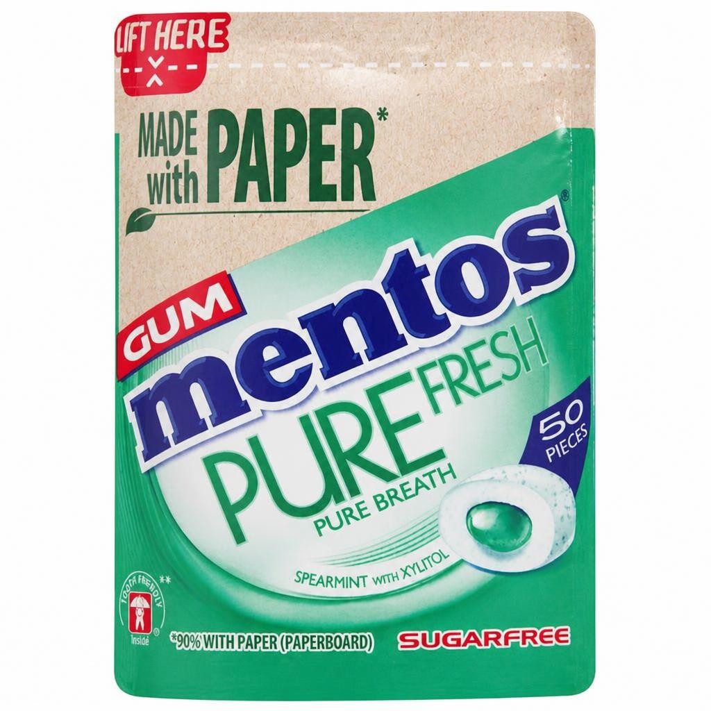 Mentos Gum Pure Fresh Spearmint x50