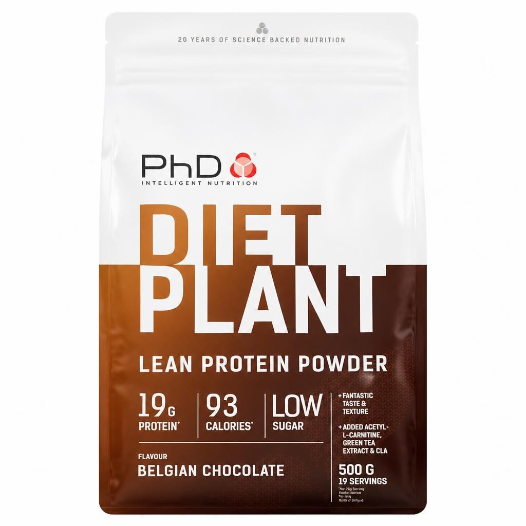 PhD Diet Plant Protein Powder Belgian Chocolate 500g