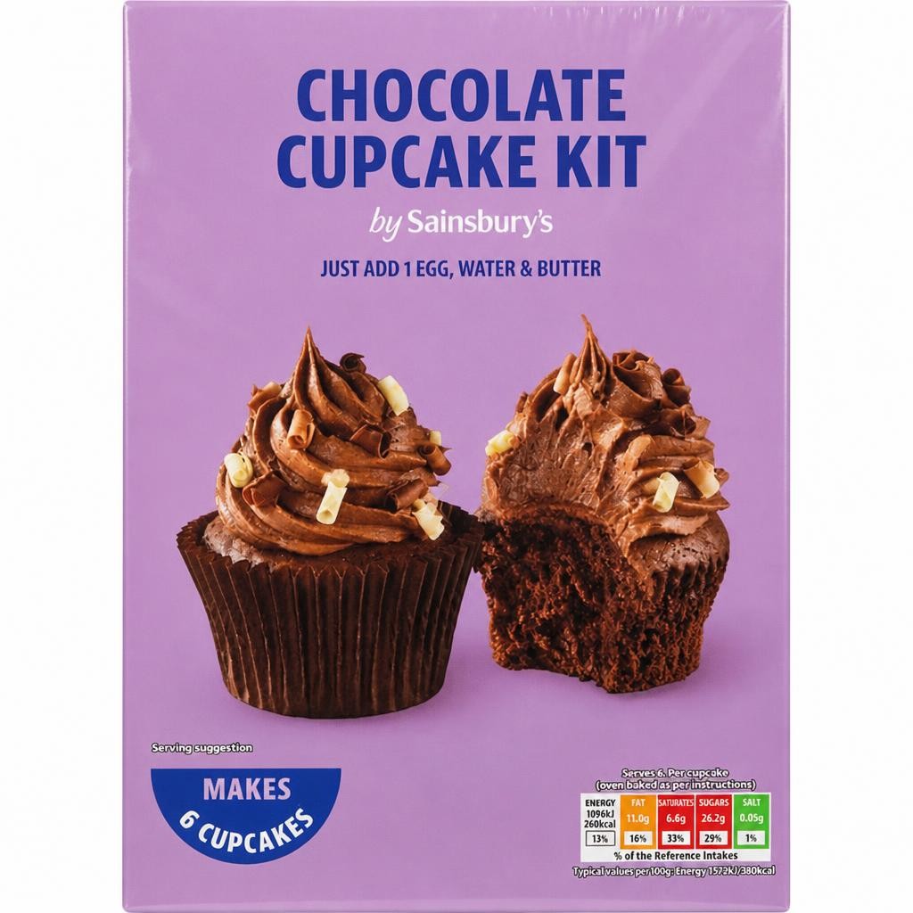 Sainsbury's Chocolate Cupcake Mix 290g
