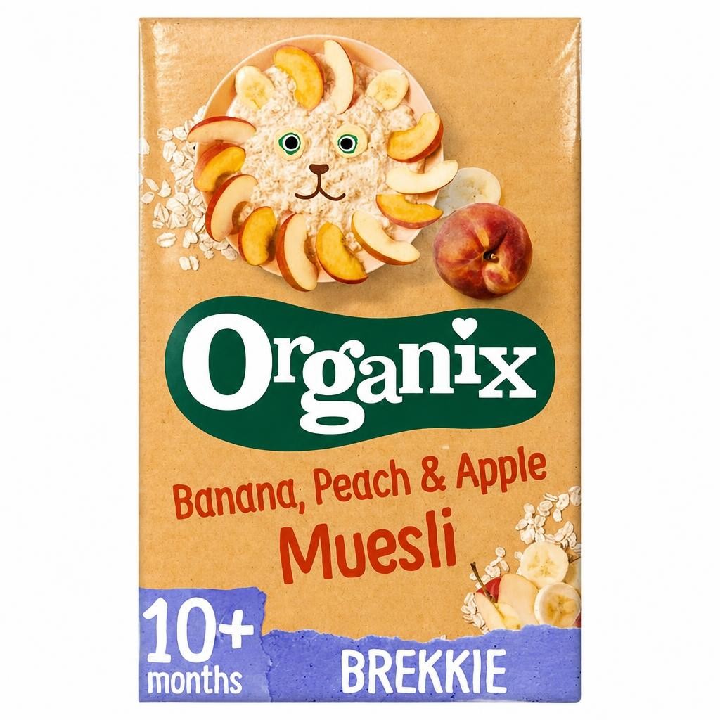 Organix Banana, Peach & Apple Organic Baby Muesli 9 months+ 200g