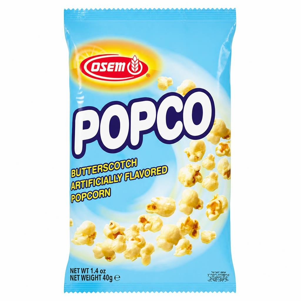 Osem Popco Butterscotch Flavoured Corn Snack 40g