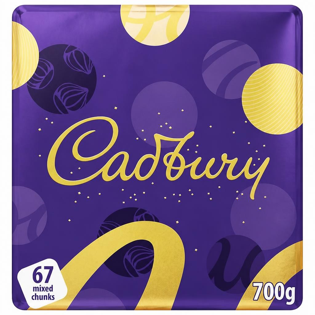 Cadbury Dairy Milk Chocolate Mixed Chunks Tin 700g