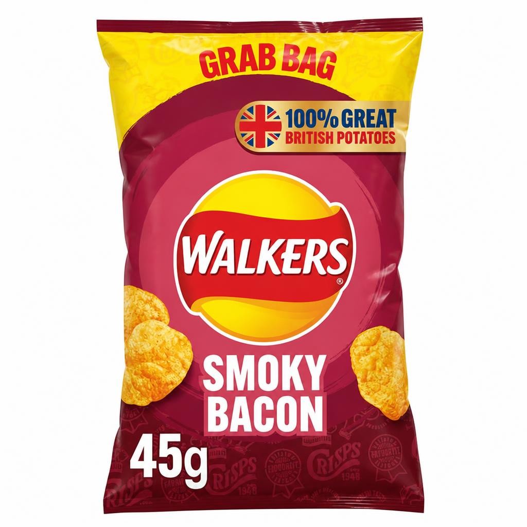 Walkers Crisps Smoky Bacon 45g